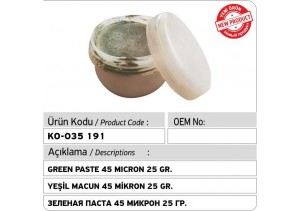 Yeşil Macun 45 Mikron 25 Gr.